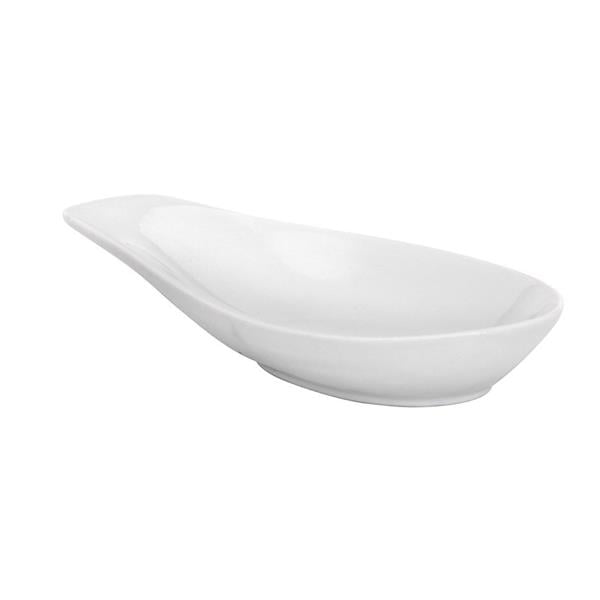 Porselen Meze Tek Lokma Tapas Sos Tabağı 16x9 cm