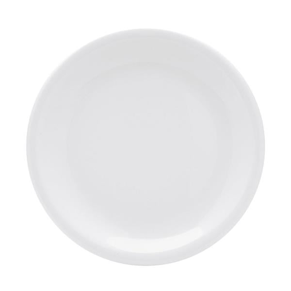 Porselen İstanbul Beyaz Düz Tabak 17Cm