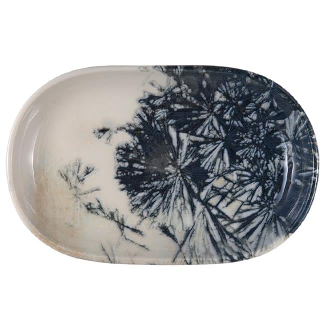 Aventurin Oval Kayık Tabak 14 cm