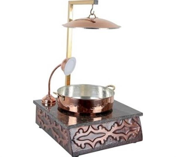 Bakır Büyük Boy Yuvarlak Kumda Kahve Pişirici 32 cm