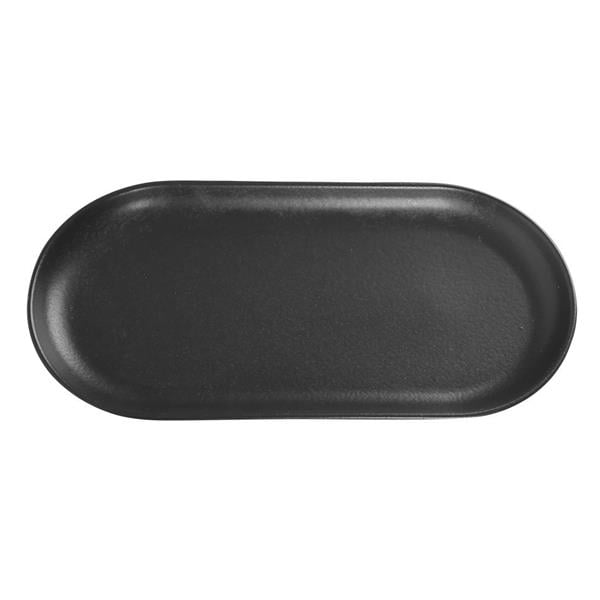 Porselen Seasons Siyah Kayık Tabak 30Cm