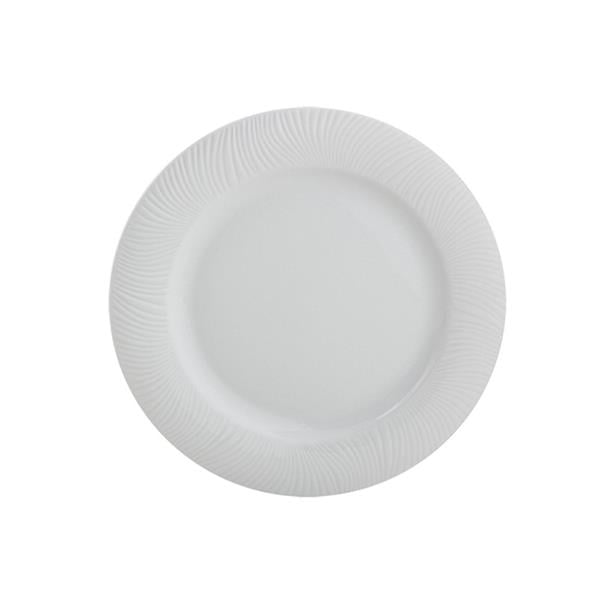 Porselen Lara Beyaz Düz Tabak 17Cm