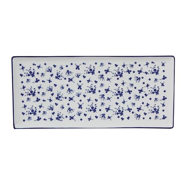Porselen Blue Passion Baton Pasta Tabağı