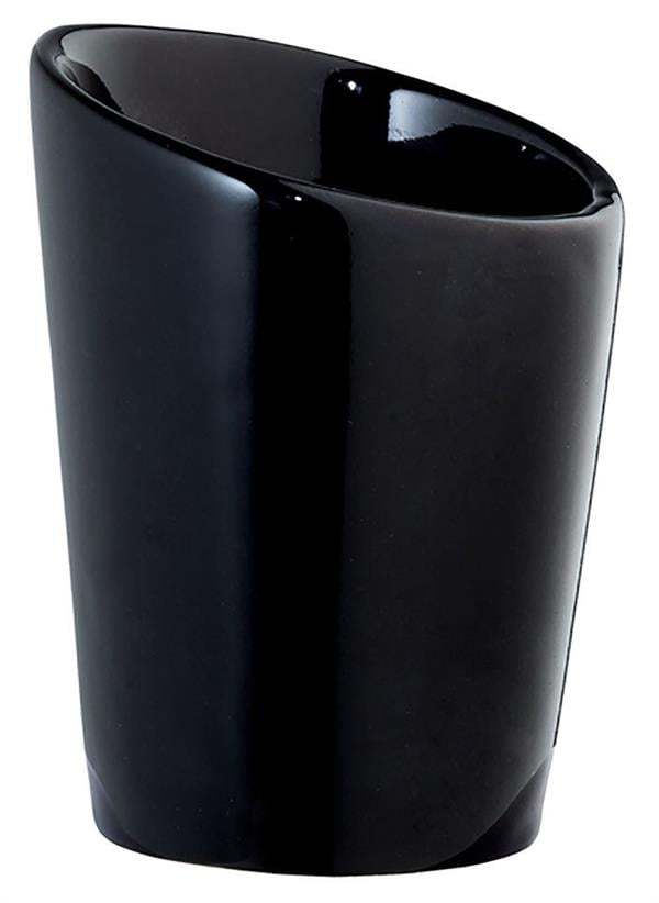 Porselen Micro Minimal Konik Kase Siyah