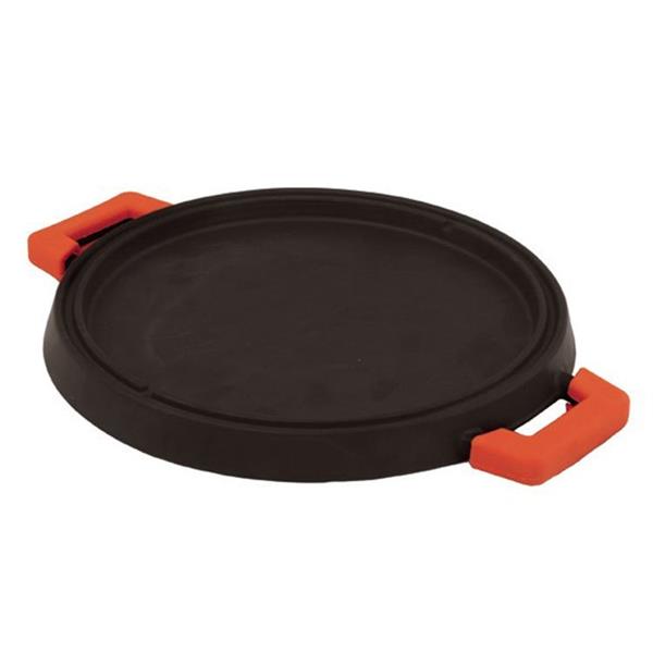 Metal Kulplu Yuvarlak Griddle