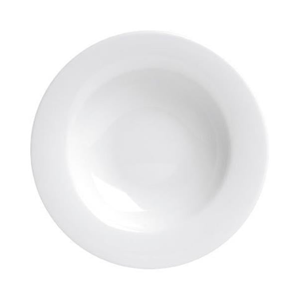 Porselen Dove Beyaz Çukur Tabak 22Cm