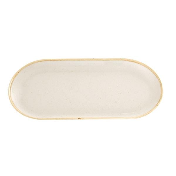 Porselen Seasons Bej Kayık Tabak 30Cm