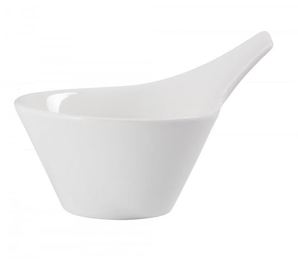 Porselen Micro Minimal Kaşık Beyaz