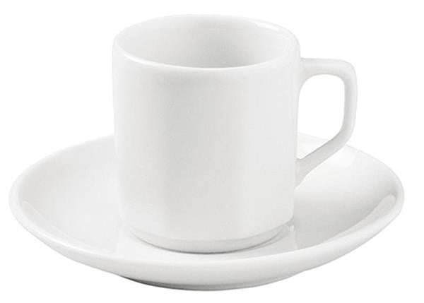 Porselen Lebon Beyaz Tabaklı Kahve Finca