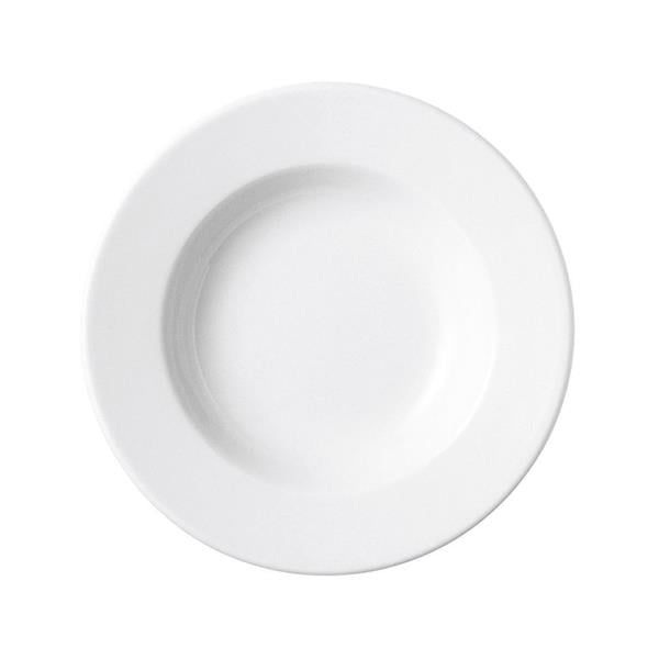 Porselen Soley Beyaz Çukur Tabak 23Cm