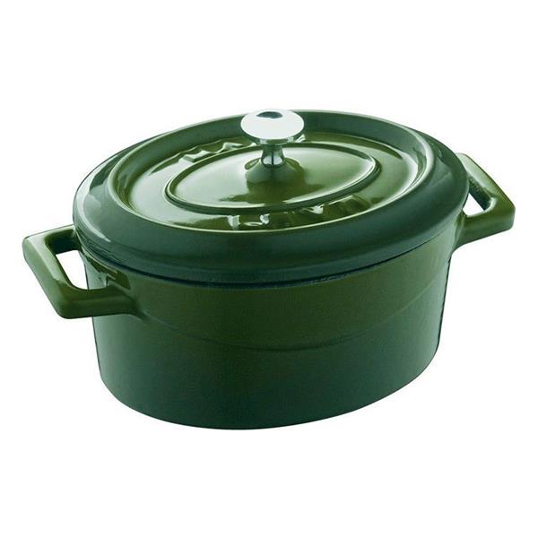 Oval Mini Döküm Demir Tencere