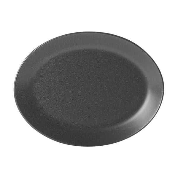 Porselen Seasons Siyah Kayık Tabak 18Cm