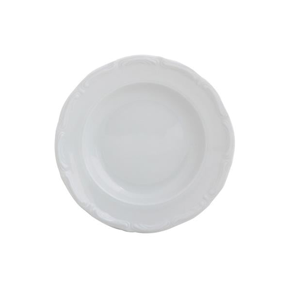 Porselen Maria Beyaz Çukur Tabak 22Cm