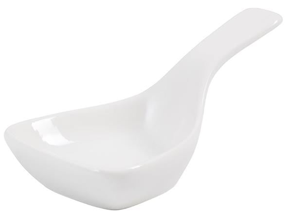Porselen Micro Minimal Kaşık Beyaz