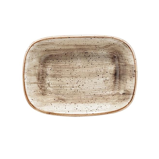 Bonna Aura Terrain Gourmet Dikdörtgen Kayık Tabak 17 cm