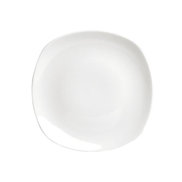Porselen Square Beyaz Düz Tabak 16Cm