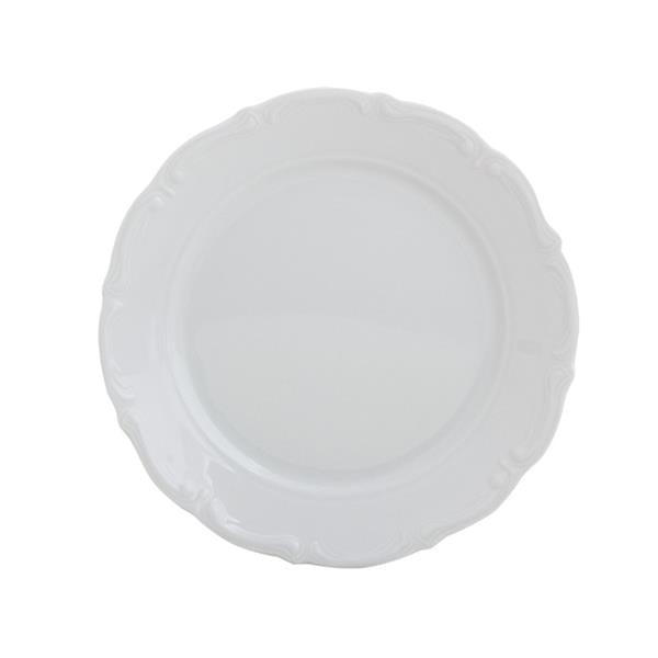 Porselen Maria Beyaz Düz Tabak 19Cm