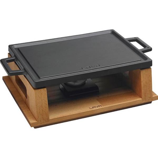 Ahşap Standlı Döküm Demir Dikdörtgen Hot Plate